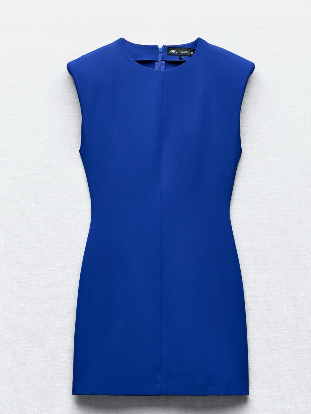 Zara Cobalt Blue Cap-Sleeve Sheath Dress